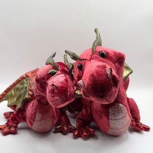 Douglas Cuddle Toys RUBY Red Plush Year Of The Dragon Shiny Stuffed Animals